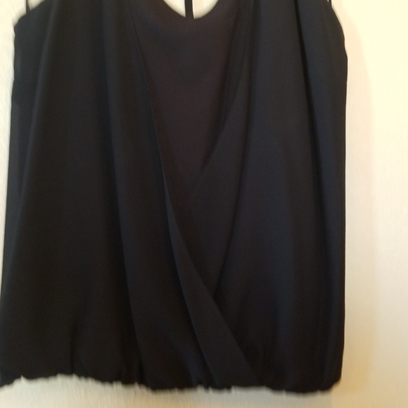 Thalia black and gold v neck blouse - Picture 3 of 5